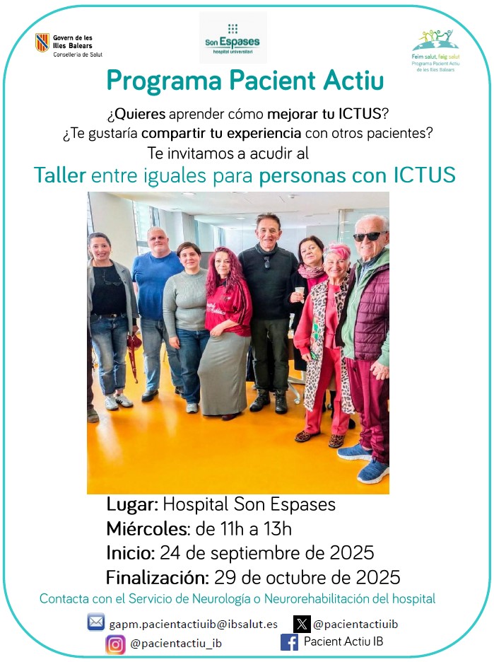 Taller entre iguales para personas con ictus